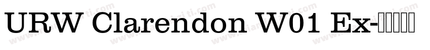 URW Clarendon W01 Ex字体转换